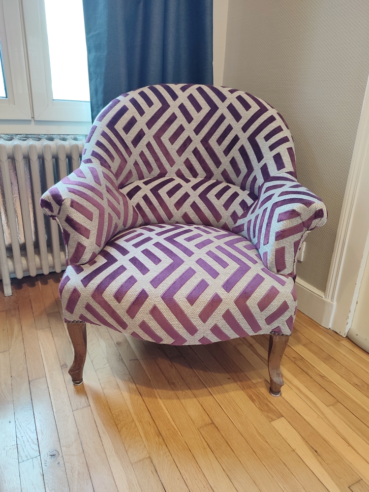 Fauteuil Louis Philippe (crapaud)